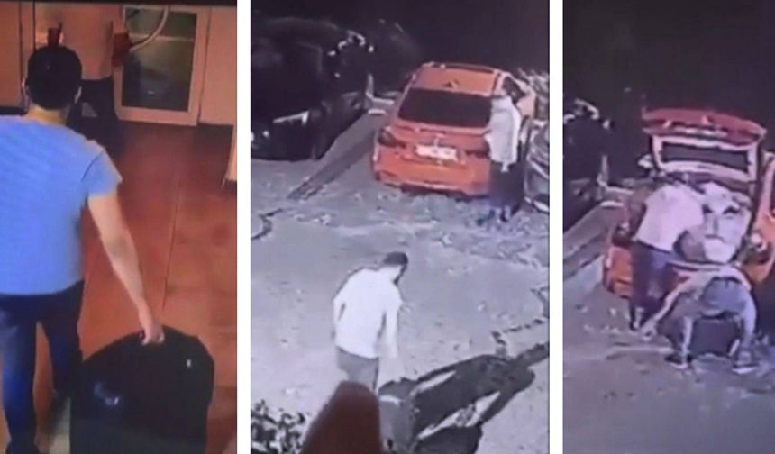 Genç kadının öldürülüp valizle taşındığı anlar ortaya çıktı