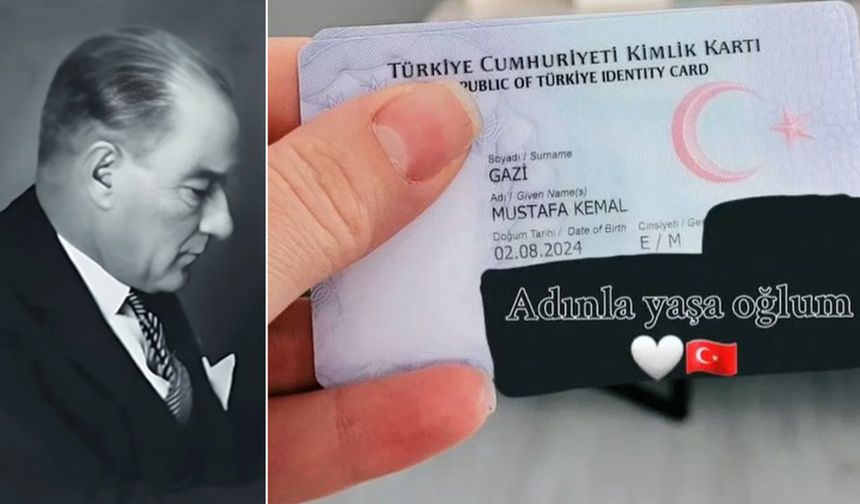 Soyadları Gazi, bebeklerinin ismi Mustafa Kemal