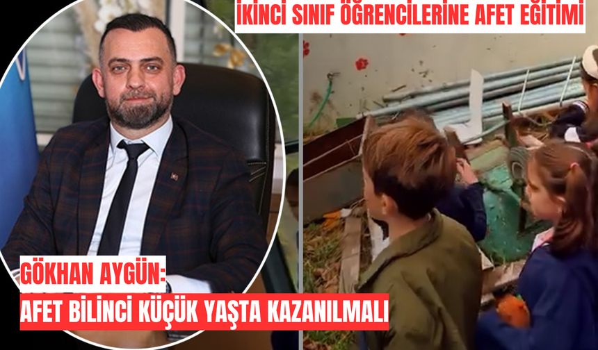 İkinci sınıf öğrencileri Küçükçekmece Afet Farkındalık Atölyesi'nde