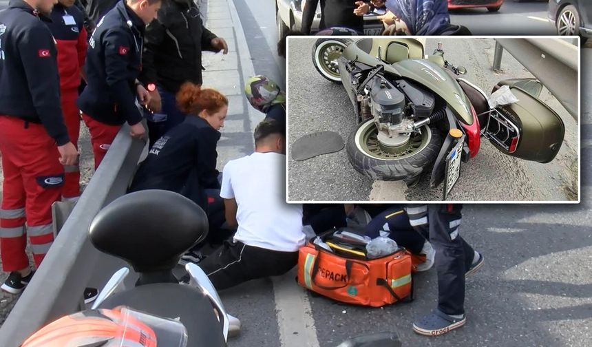 Küçükçekmece'de motosiklet bariyerlere çarptı: Genç kadın yaşamını yitirdi