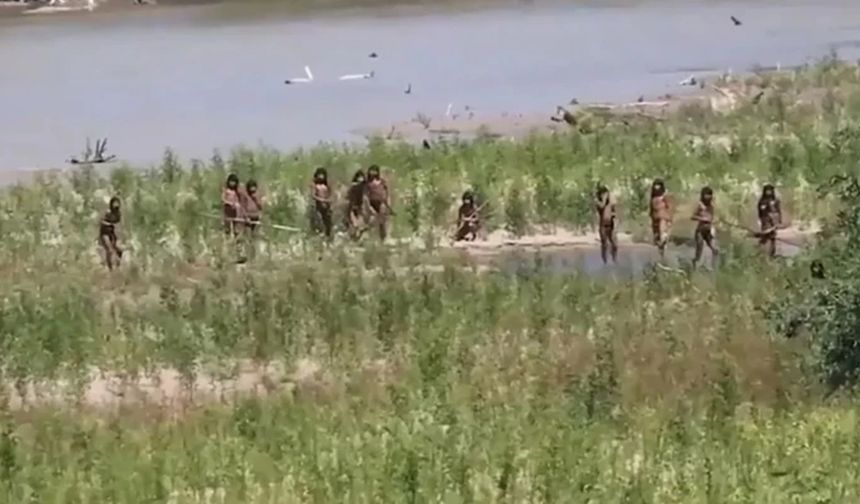 El değmemiş Amazon kabilesinin yeni görüntüleri paylaşıldı