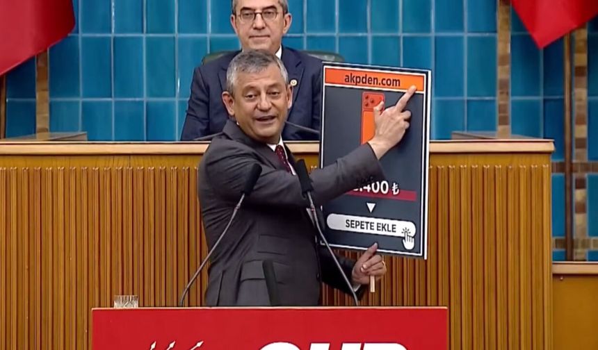 Özgür Özel AKP'den com örneklerini sürdürüyor: "Üretici 65 Bin, Vergi 67 Bin TL!"