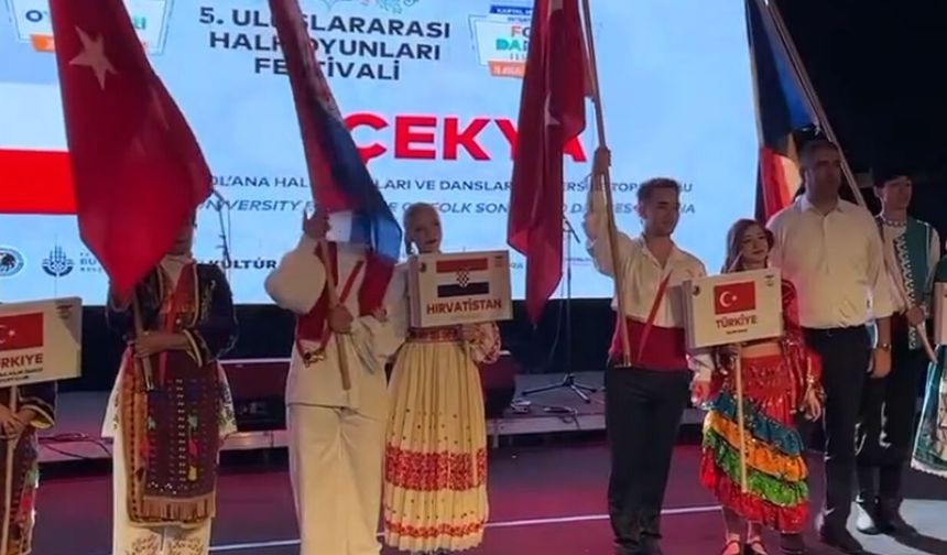 Kartal'da 5. Uluslararası Halk Oyunları Festivali Coşkusu Başladı