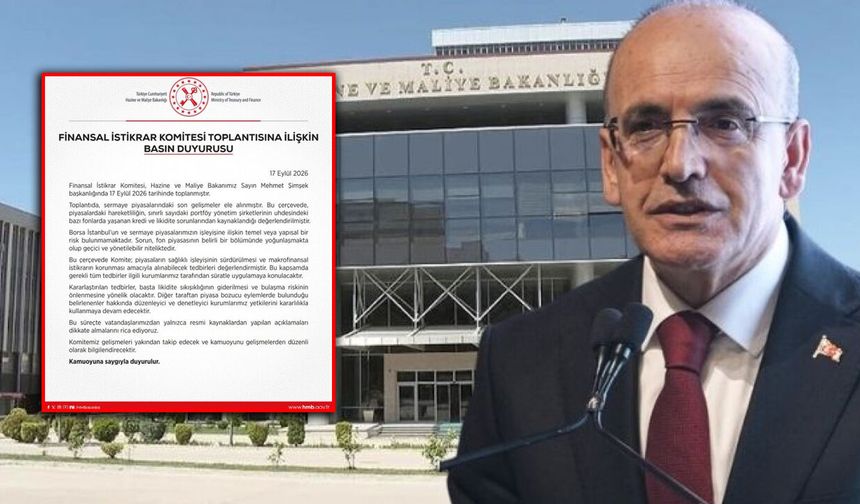 Finansal İstikrar Komitesi’nden Borsayı Rahatlatan Açıklama: "Sorun Geçici ve Yönetilebilir"