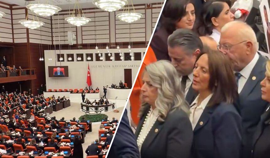 TBMM’de Yeni Sezonun İlk Gününde "Ayağa Kalkmama" ve "Salonu Terk Etme" Protestosu!