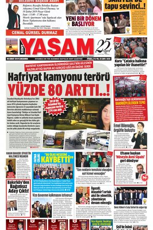 Kent Yaşam Gazetesi - 06.02.2019 Manşeti