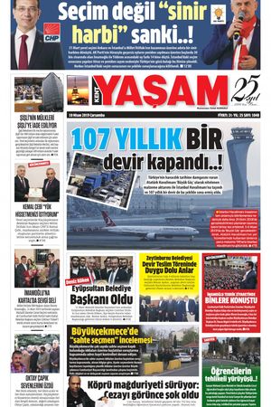 Kent Yaşam Gazetesi - 10.04.2019 Manşeti