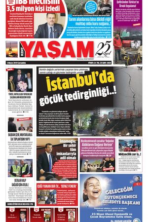 Kent Yaşam Gazetesi - 01.05.2019 Manşeti