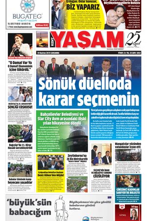 Kent Yaşam Gazetesi - 19.06.2019 Manşeti