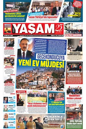 Kent Yaşam Gazetesi - 10.11.2017 Manşeti
