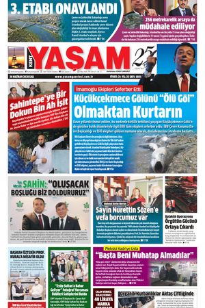 Kent Yaşam Gazetesi - 30.06.2020 Manşeti
