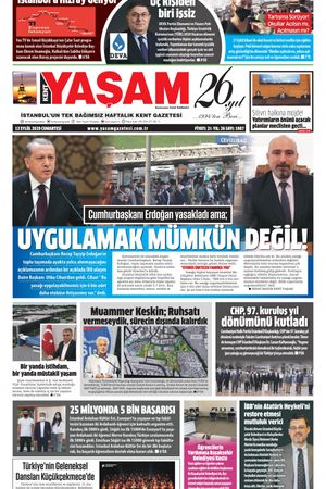 Kent Yaşam Gazetesi - 12.09.2020 Manşeti