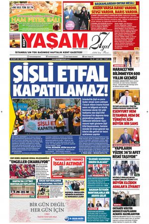 Kent Yaşam Gazetesi - 08.03.2021 Manşeti