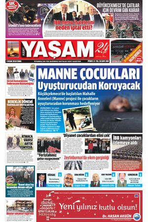 Kent Yaşam Gazetesi - 08.01.2018 Manşeti