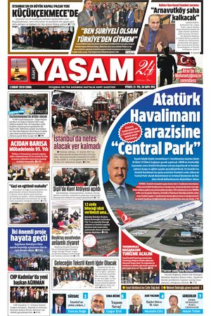 Kent Yaşam Gazetesi - 05.02.2018 Manşeti