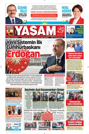 Kent Yaşam Gazetesi - 02.07.2018 Manşeti