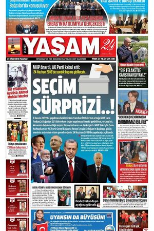 Kent Yaşam Gazetesi - 23.04.2018 Manşeti
