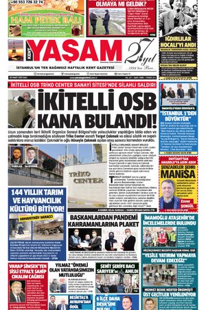 Kent Yaşam Gazetesi - 02.03.2021 Manşeti