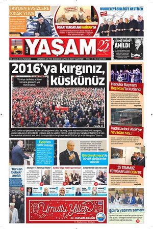 Kent Yaşam Gazetesi - 03.01.2017 Manşeti