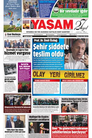 Yaşam Gazetesi - 19.11.2021 Manşeti