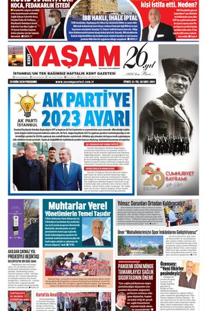 Kent Yaşam Gazetesi - 29.10.2020 Manşeti