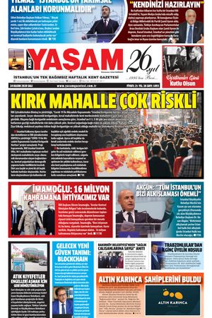 Kent Yaşam Gazetesi - 24.11.2020 Manşeti