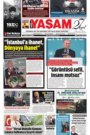 Yaşam Gazetesi - 10.11.2021 Manşeti