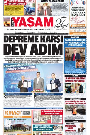 Kent Yaşam Gazetesi - 12.05.2021 Manşeti