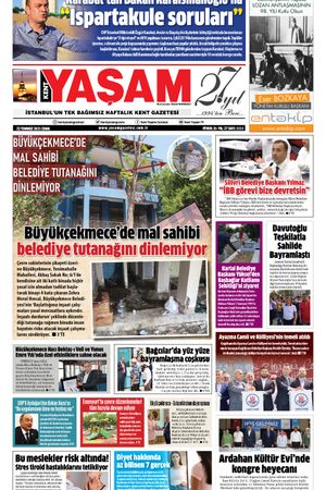 Kent Yaşam Gazetesi - 23.07.2021 Manşeti