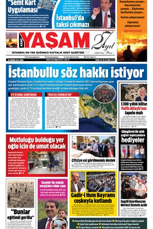 Kent Yaşam Gazetesi - 30.07.2021 Manşeti