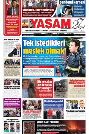 Kent Yaşam Gazetesi - 14.08.2021 Manşeti