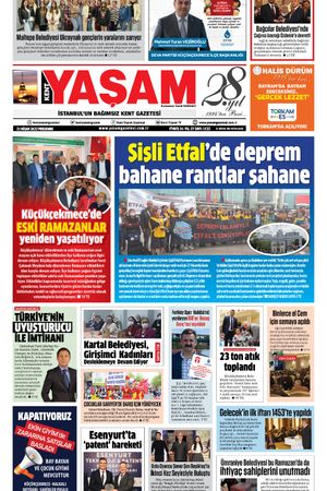 Yaşam Gazetesi - 20.04.2022 Manşeti