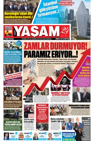 Kent Yaşam Gazetesi - 27.03.2018 Manşeti
