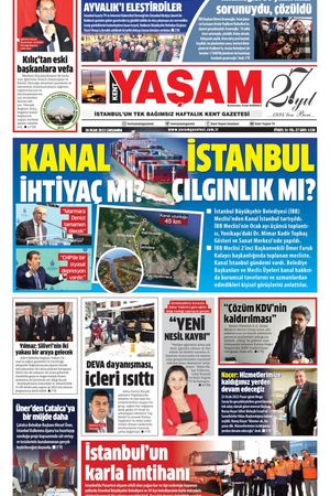 Yaşam Gazetesi - 26.01.2022 Manşeti