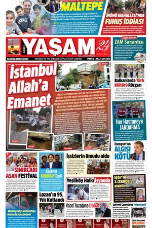 Kent Yaşam Gazetesi - 02.08.2018 Manşeti