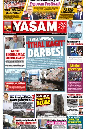 Kent Yaşam Gazetesi - 10.09.2018 Manşeti