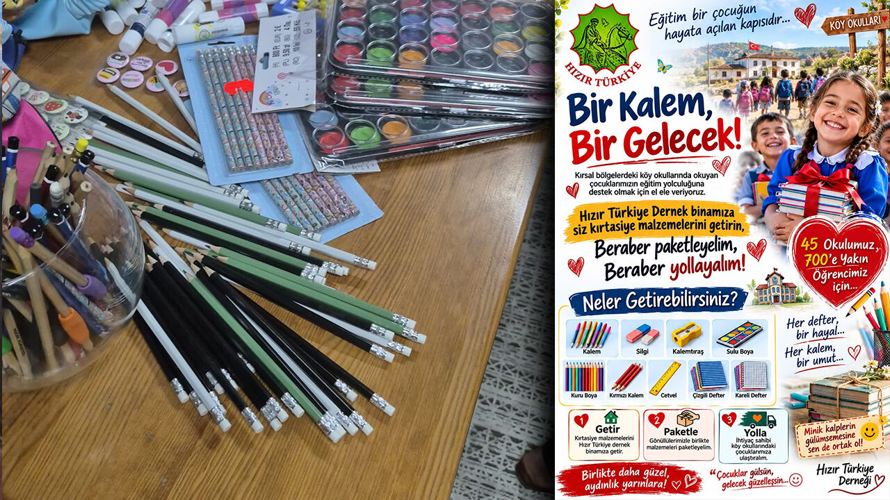 Hızır Türkiye Derneği'nden Kırtasiye Seferberliği: Celal Karaali'den Hayırseverlere Çağrı