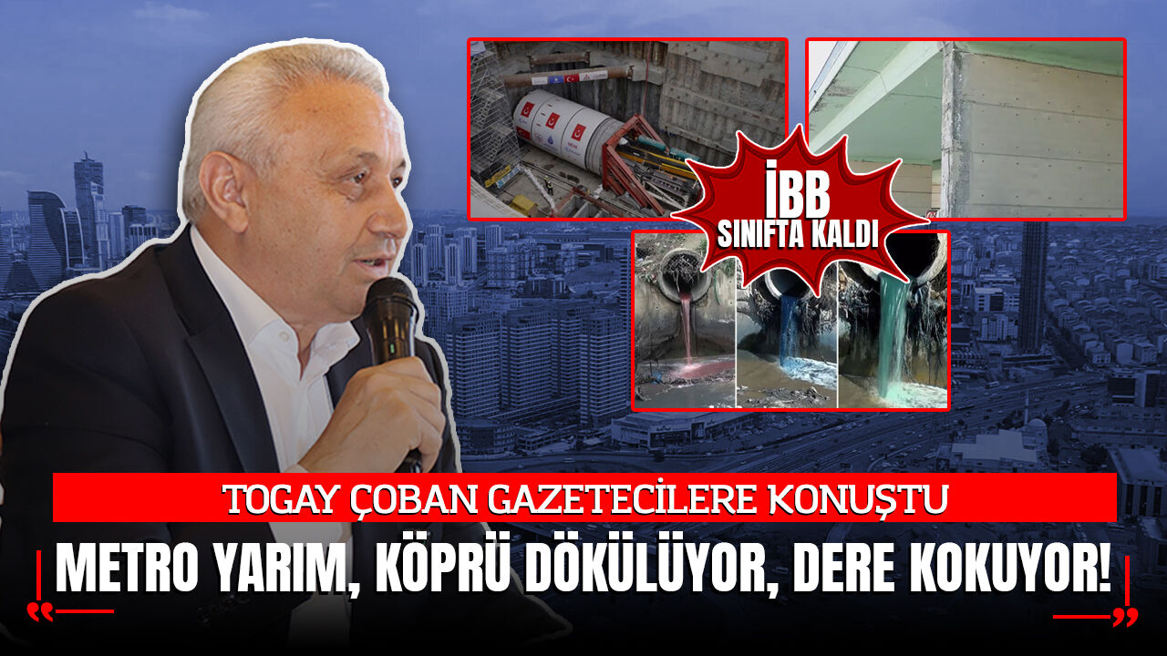 TOGAY ÇOBAN GAZETECİLERE KONUŞTU: ESENYURT'TA METRO YARIM, KÖPRÜ DÖKÜLÜYOR, DERE KOKUYOR!
